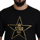 Dolce & Gabbana Black Gold STAR Crown DG Cotton Crewneck T-shirt