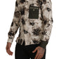 Dolce & Gabbana Green Beige Floral Cotton Stretch Exclusive Shirt