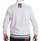 Dolce & Gabbana White DG D.N.A. Zipper Stretch Sweater