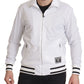 Dolce & Gabbana White DG D.N.A. Zipper Stretch Sweater