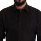 Dolce & Gabbana Black GOLD Slim Fit Tuxedo Dress Shirt