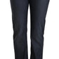 MARGHI LO' Dark Blue Cotton Straight Denim Jeans