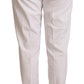 Jacob Cohen White Mid Waist Tapered Birgitte Pants