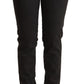 Ermanno Scervino Black Low Waist Skinny Denim Cotton Jeans