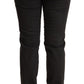 Ermanno Scervino Black Low Waist Skinny Denim Cotton Jeans