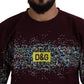 Dolce & Gabbana Bordeaux Cotton DG CHANNEL Top  T-shirt