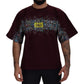 Dolce & Gabbana Bordeaux Cotton DG CHANNEL Top  T-shirt