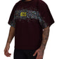 Dolce & Gabbana Bordeaux Cotton DG CHANNEL Top  T-shirt