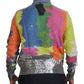 Dolce & Gabbana Multicolor Turtleneck Pullover Mohair Sweater