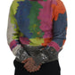 Dolce & Gabbana Multicolor Turtleneck Pullover Mohair Sweater