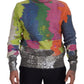 Dolce & Gabbana Multicolor Turtleneck Pullover Mohair Sweater