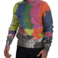 Dolce & Gabbana Multicolor Turtleneck Pullover Mohair Sweater