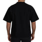 Dolce & Gabbana Black Logo Cotton Crewneck T-shirt