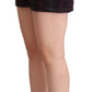 BENCIVENGA Multicolor Checkered Mid Waist Folded Hem Shorts