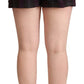 BENCIVENGA Multicolor Checkered Mid Waist Folded Hem Shorts