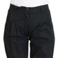 Ermanno Scervino Blue Cotton 3/4 Length Pants