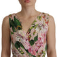 Dolce & Gabbana Elegant Floral Silk Wrap Dress