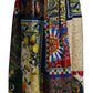 Dolce & Gabbana Multicolor Patchwork Sicily Long Maxi Skirt