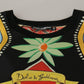 Dolce & Gabbana Multicolor Soldier Carretto Silk Top  T-shirt