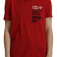 Dolce & Gabbana Red Amor Vincit Omnia Crewneck T-shirt