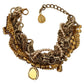 Dolce & Gabbana Gold Brass Sicily Purple Crystal Necklace