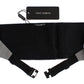 Dolce & Gabbana Gray Waist Belt Silk Cummerbund