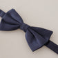 Dolce & Gabbana Blue 100% Silk Adjustable Neck Papillon Tie