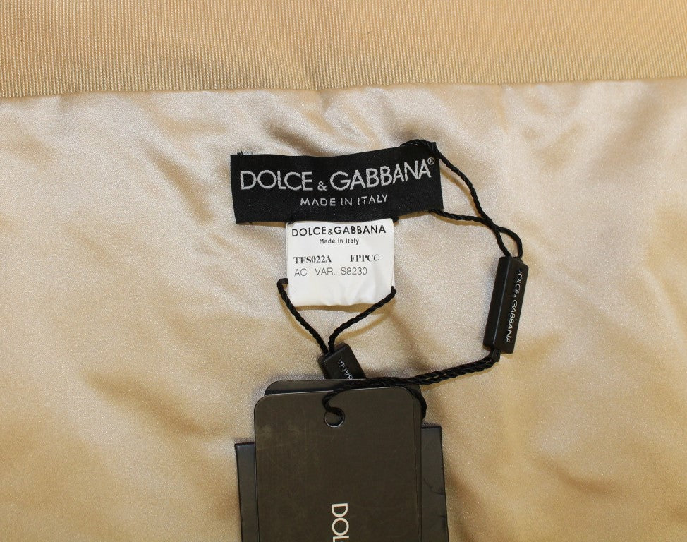 Dolce & Gabbana Beige MINK Fur Scarf Foulard Neck Wrap