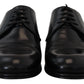 Dolce & Gabbana Black Leather Formal Dress Shoes