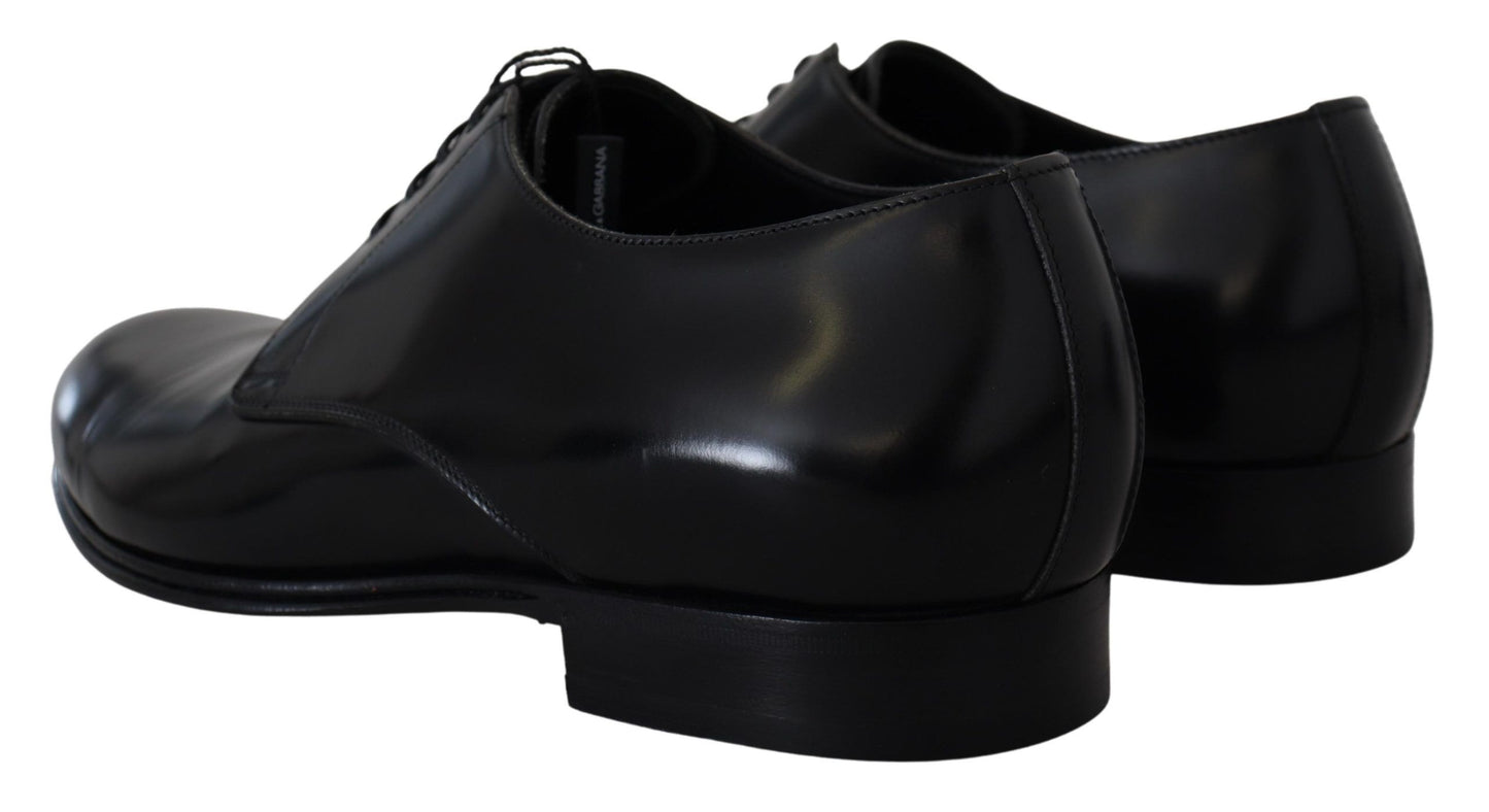 Dolce & Gabbana Black Leather Formal Dress Shoes