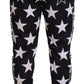 Dolce & Gabbana Black White Star Print DG Royals Pants