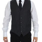 Dolce & Gabbana Gray Wool Formal Dress Vest Gilet Weste