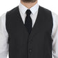 Dolce & Gabbana Gray Wool Formal Dress Vest Gilet Weste