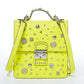 SUSU The Hollywood Yellow Leather Backpack Handbag