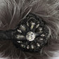 Dolce & Gabbana Gray Fox Fur Crystal Ear Muffs