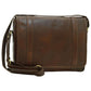 Old Angler Dark Brown Soft Calfskin Leather Messenger Bag