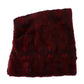 Dolce & Gabbana Bordeaux Hamster Fur Crochet Hood Scarf Hat