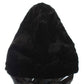 Dolce & Gabbana Black Weasel Fur Crochet Hood Scarf Hat