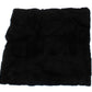 Dolce & Gabbana Black Weasel Fur Crochet Hood Scarf Hat