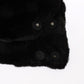 Dolce & Gabbana Black Weasel Fur Crochet Hood Scarf Hat