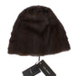 Dolce & Gabbana Brown Weasel Fur Womens Cashmere Hat