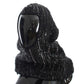 Dolce & Gabbana Black Knitted Sequin Hood Scarf Hat