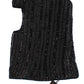 Dolce & Gabbana Black Knitted Sequin Hood Scarf Hat