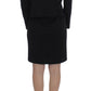 BENCIVENGA Black Stretch Sheath Dress & Sweater Set