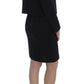 BENCIVENGA Black Stretch Sheath Dress & Sweater Set