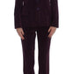 BENCIVENGA Purple Wool Suit T-Shirt 3 Piece Set