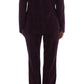 BENCIVENGA Purple Wool Suit T-Shirt 3 Piece Set