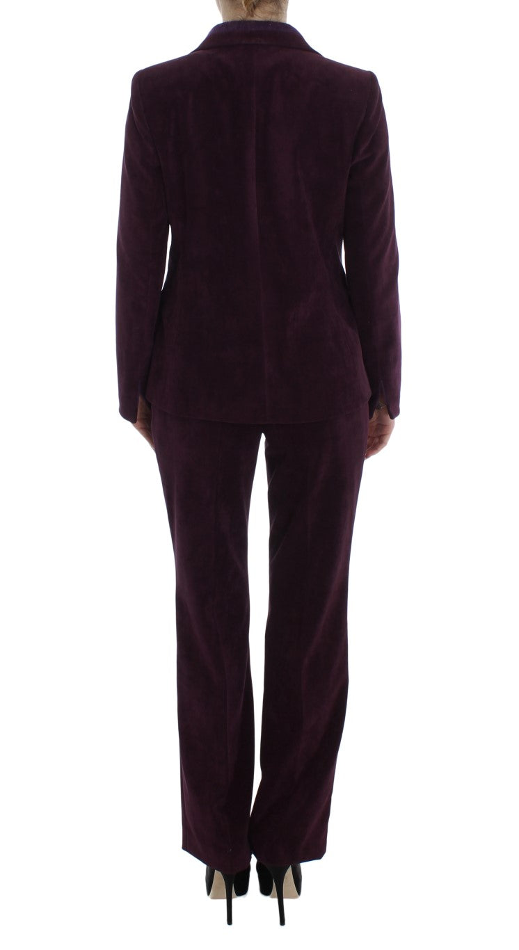 BENCIVENGA Purple Wool Suit T-Shirt 3 Piece Set