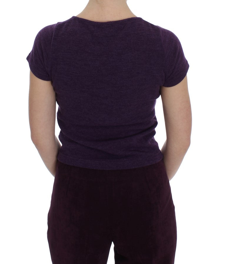 BENCIVENGA Purple Wool Suit T-Shirt 3 Piece Set