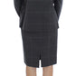 BENCIVENGA Gray Stretch Sheath Dress Suit Set